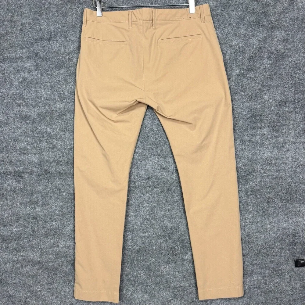 J Crew Pants Mens 32x30 Fits 34‎ Khaki Flex Slim Golf Preppy AA712 Polyester